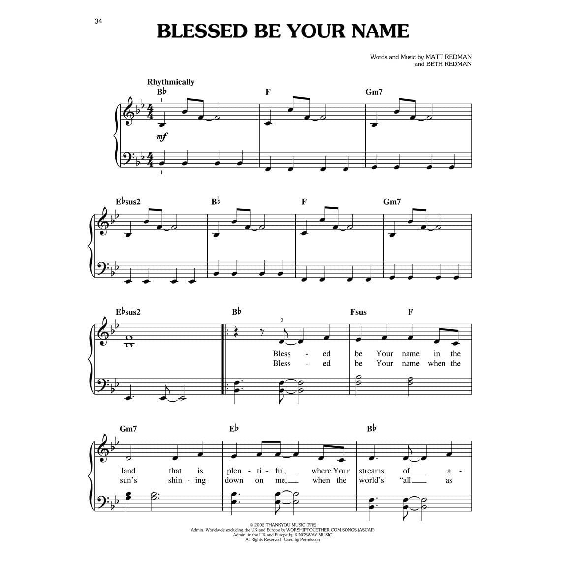 The Best Praise and Worship Songs Ever - Easy Piano Songbook Over 70 Favorites for Piano Beginners Includes Shout to the Lord, Awesome God and More