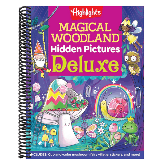 Magical Woodland Hidden Pictures Deluxe: 96 Pages of Magical Recipes, Crafts, Forest Puzzles and Stickers, Search for Mushrooms, Gnomes, Woodland Anim (Highlights Hidden Pictures) (Spiral Bound)