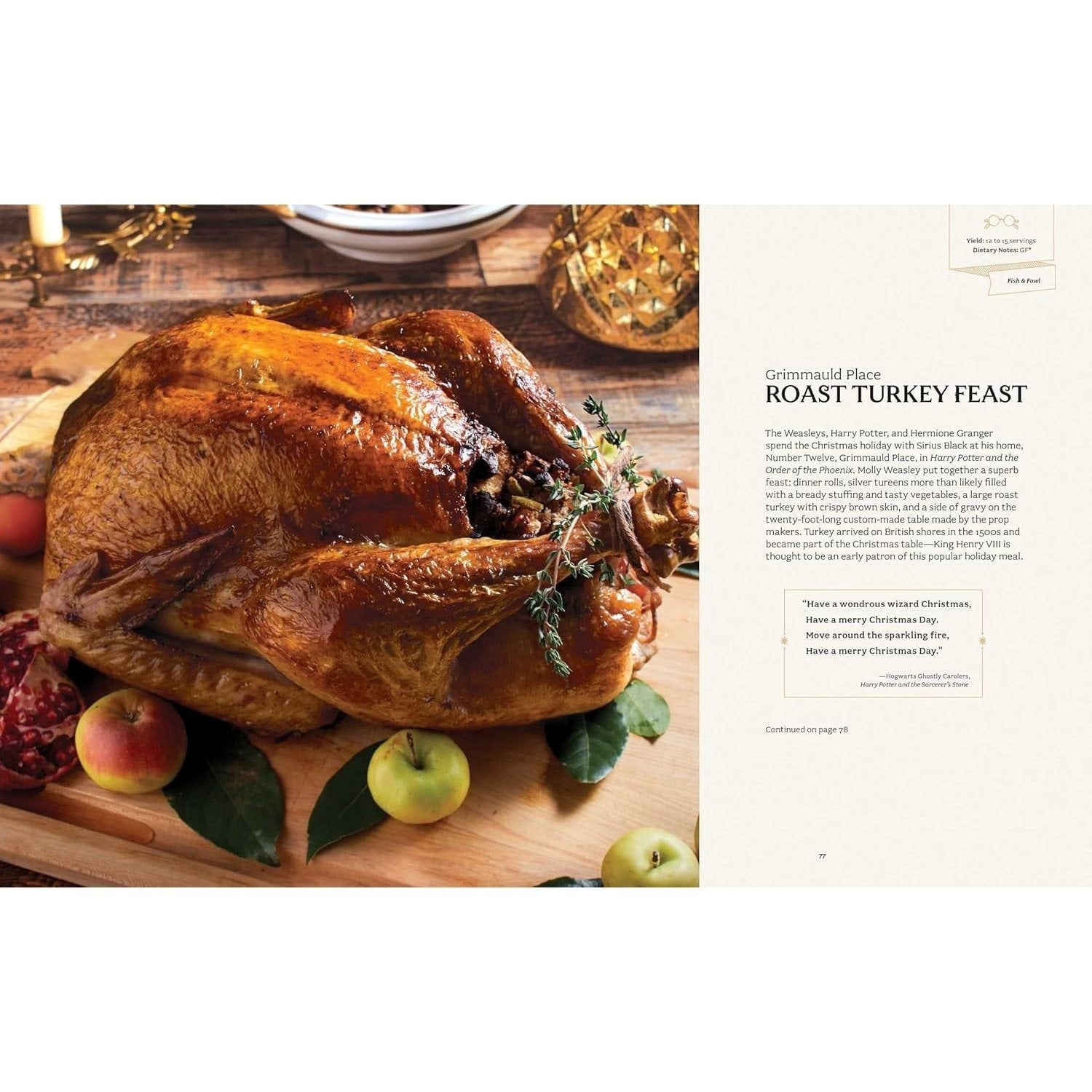 Harry Potter: Official Christmas Cookbook (Spiral Bound)