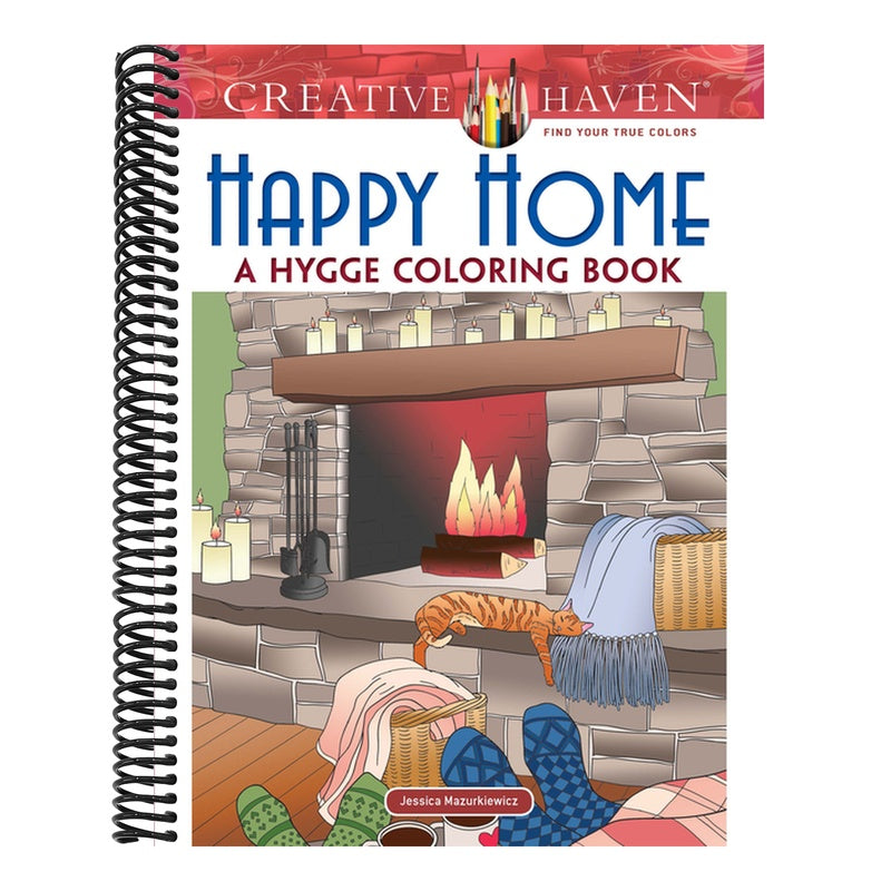 Creative Haven Happy Home: A Hygge Coloring Book