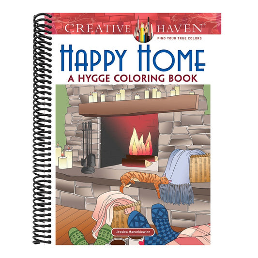 Creative Haven Happy Home: A Hygge Coloring Book