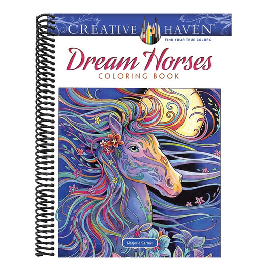 Creative Haven Dream Horses Coloring Book