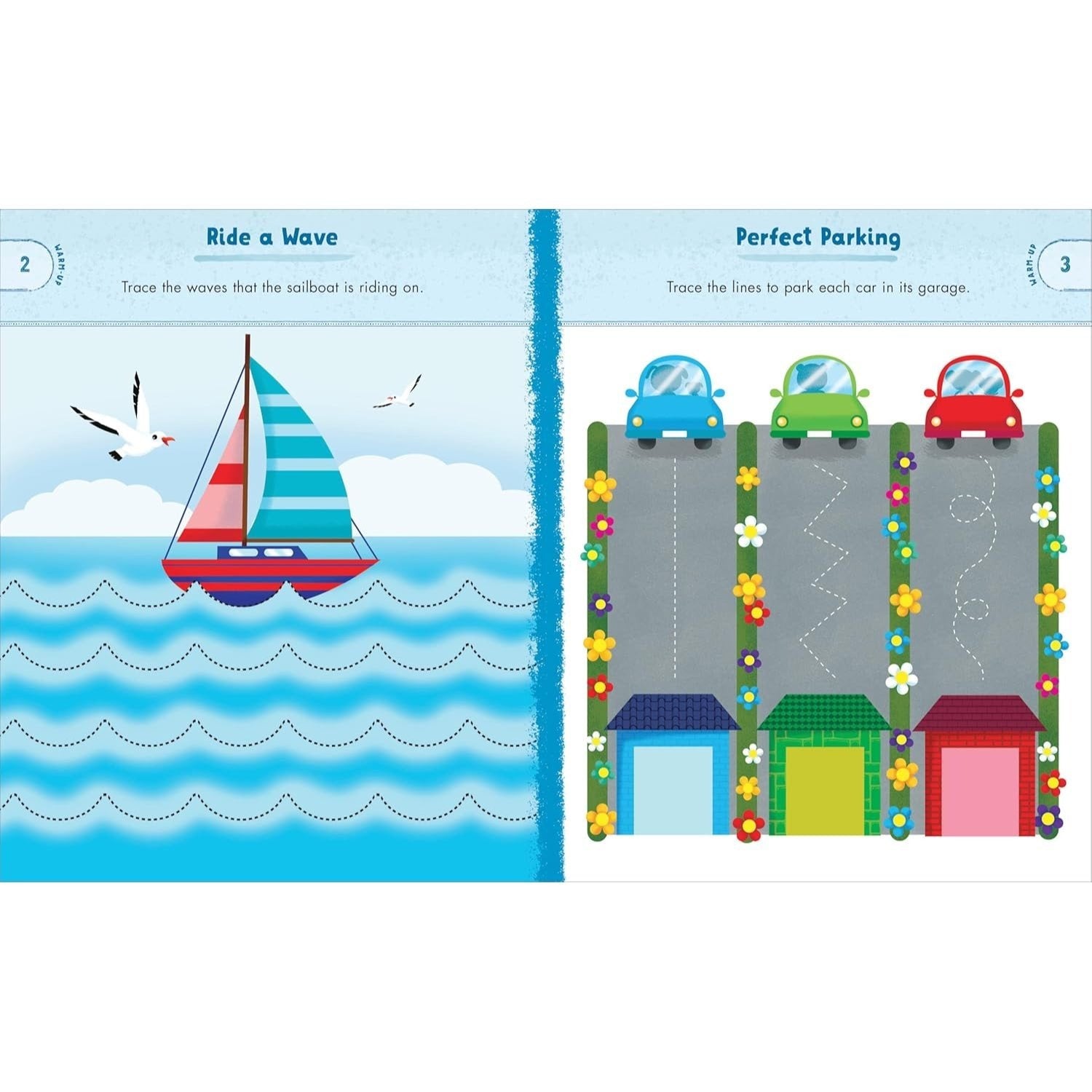 Preschool Activity Book Trucks, Cars, and Airplanes: 80 Games to Learn Letters, Numbers, Colors, and Shapes (School Skills Activity Books) (Spiral Bound)