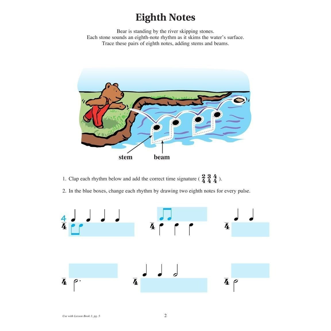 Piano Theory Workbook Book 3 Revised Edition Music Theory and Ear Training for Piano Students Fun Learning with Spike and Party Cat Hal Leonard Studen