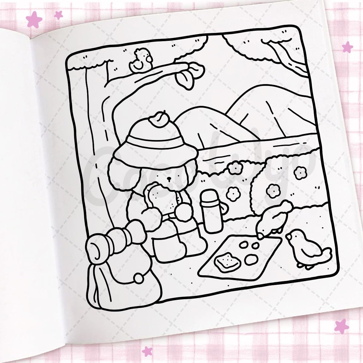 Cozy Days: Coloring Book for Adults and Kids (Cozy Spaces Coloring) (Spiral Bound)