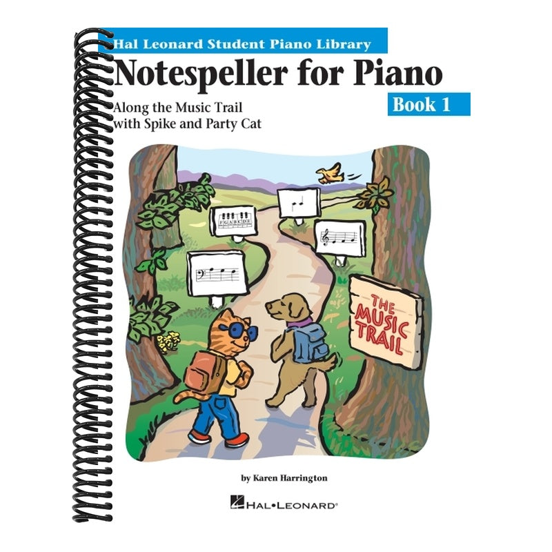 Notespeller for Piano - Book 1 Hal Leonard Student Piano Library Beginner Piano Method Treble and Bass Staff Note Reading Activities