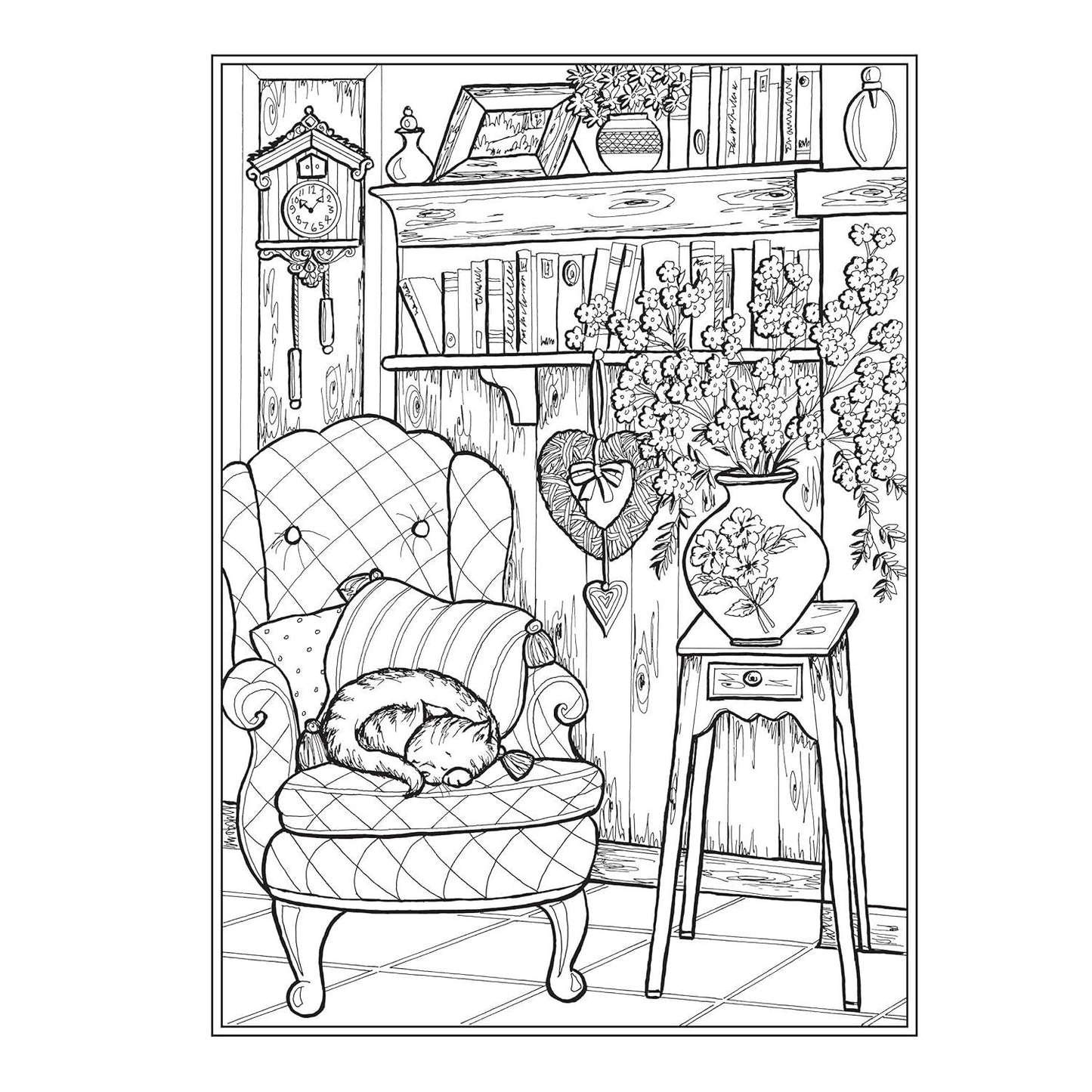 Creative Haven Home Sweet Home Coloring Book (Spiral Bound)