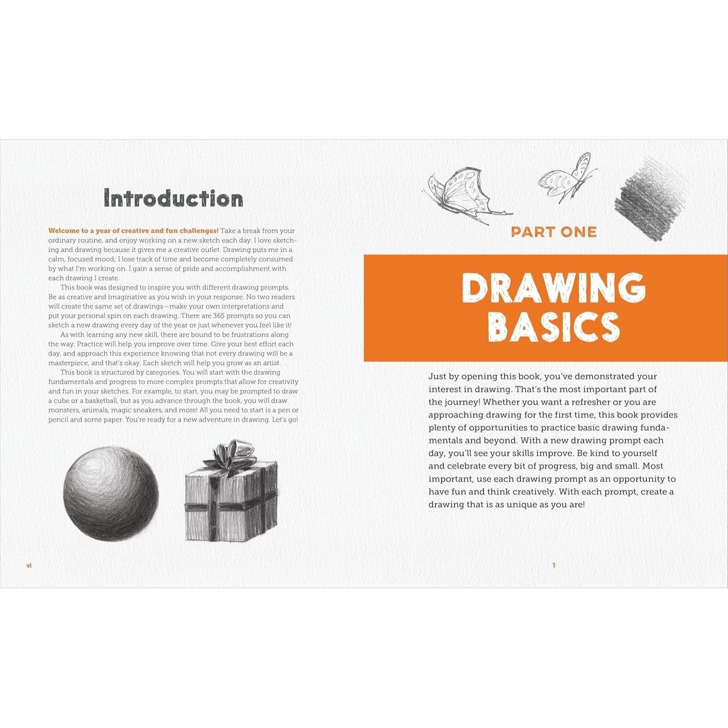 Daily Drawing Prompts: A Year of Sketchbook Inspiration (Spiral Bound)