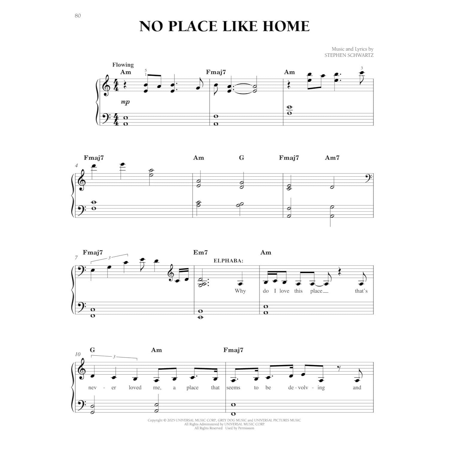 Wicked - Complete Movie Collection for Easy Piano: Souvenir Folio with Full-Color Photos