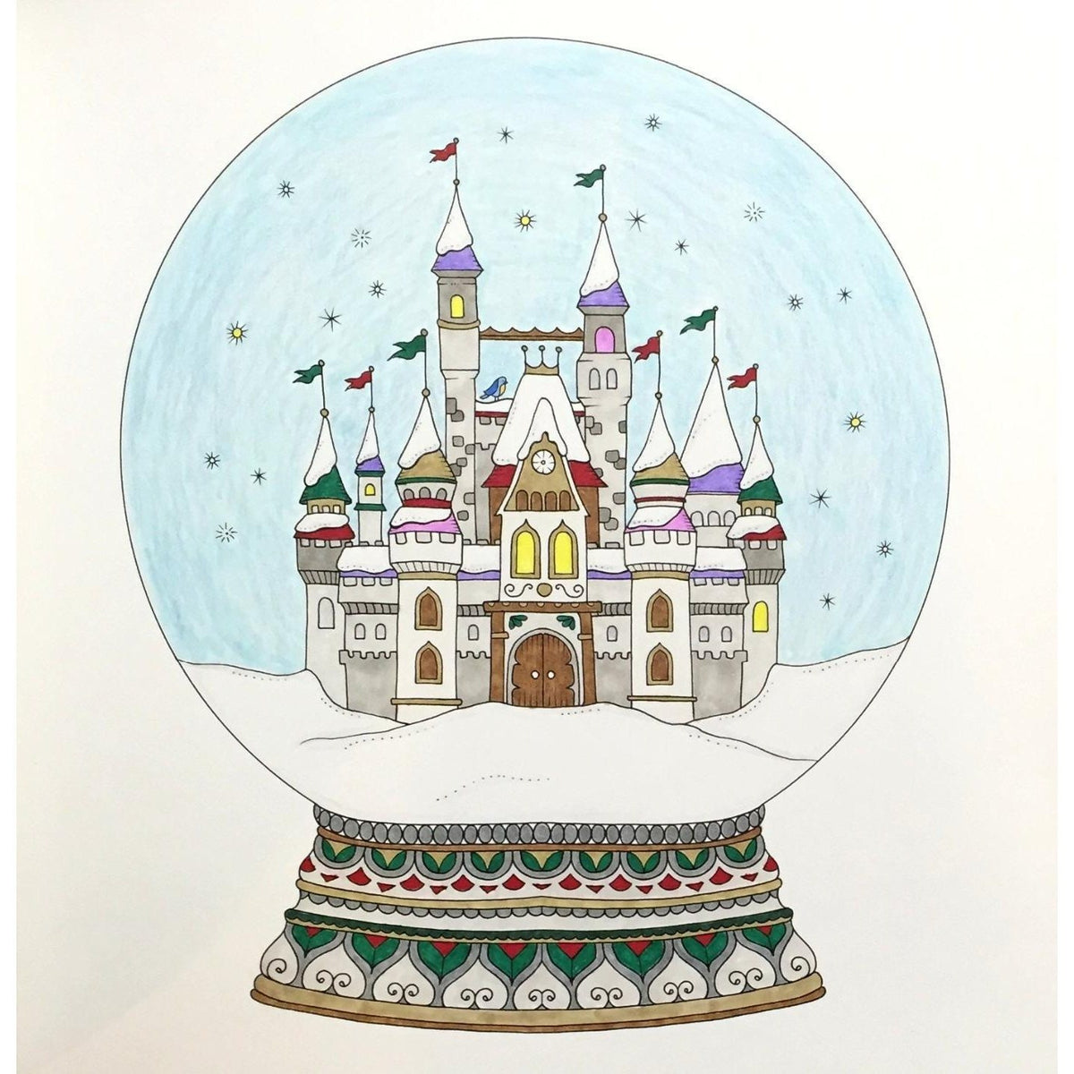 Johanna's Christmas: A Festive Coloring Book for Adults (Spiral Bound)