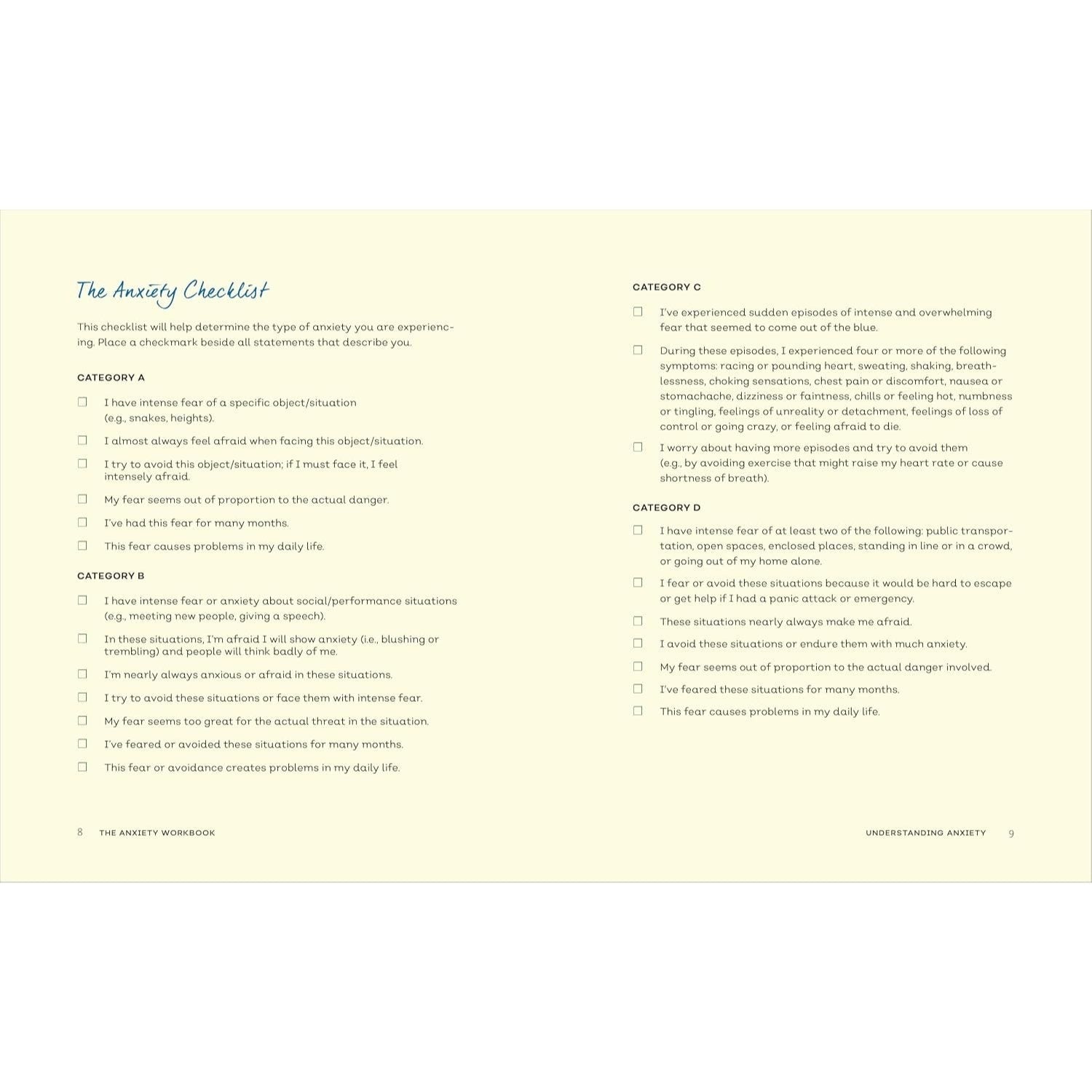 The Anxiety Workbook: A 7-Week Plan to Overcome Anxiety, Stop Worrying, and End Panic