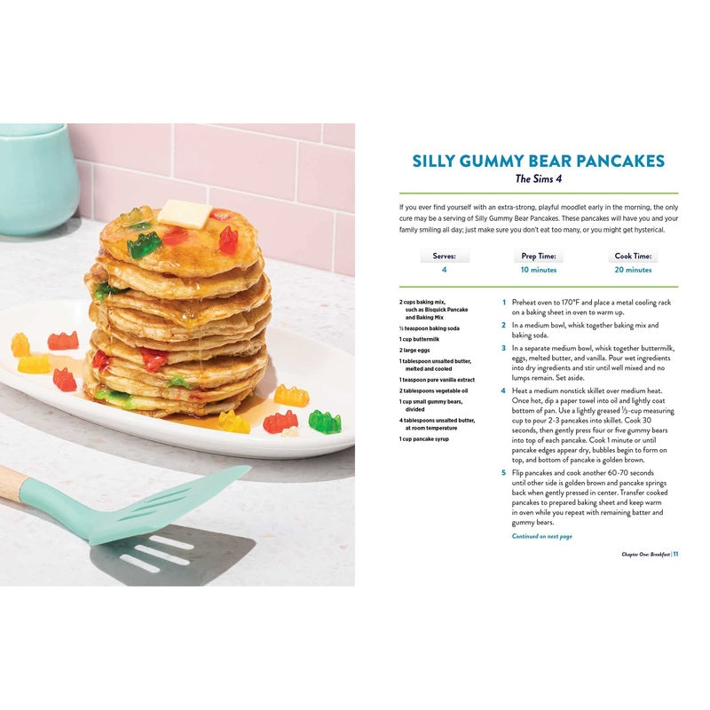 The Unofficial Sims Cookbook: From Baked Alaska to Silly Gummy Bear Pancakes, 85+ Recipes to Satisfy the Hunger Need (Spiral Bound)