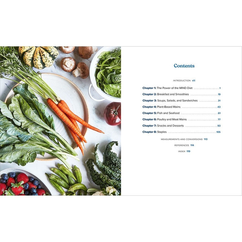 Mind Diet for Two: 65 Perfectly Portioned Recipes to Boost Your Brain Health (Spiral Bound)