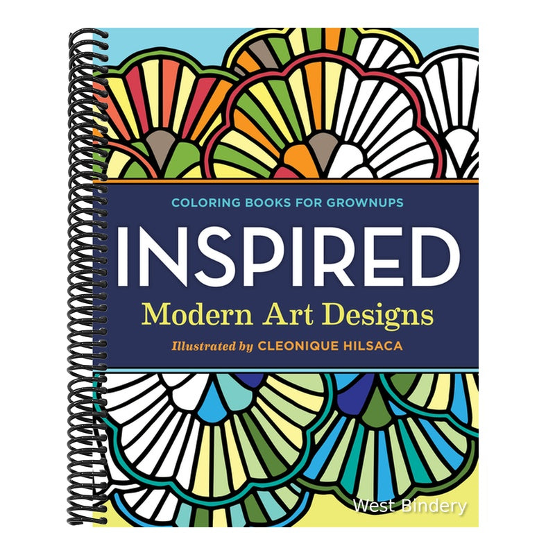 Coloring Books for Grownups: Inspired: Modern Art Designs