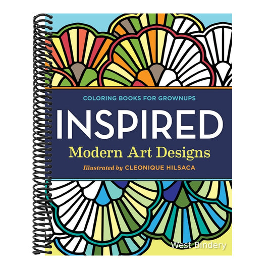 Coloring Books for Grownups: Inspired: Modern Art Designs
