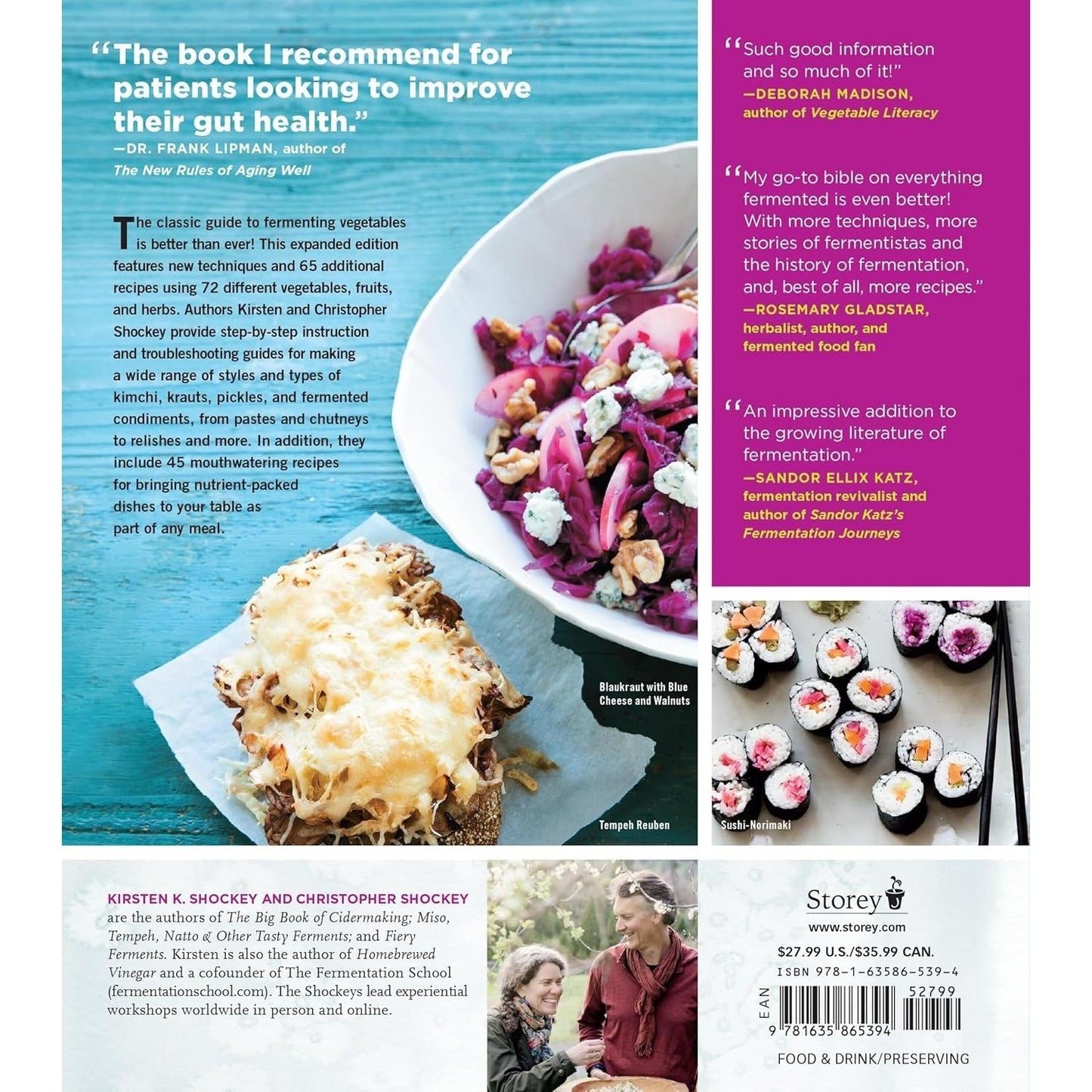 Fermented Vegetables, 10th Anniversary Edition: Creative Recipes for Fermenting 72 Vegetables, Fruits, & Herbs in Brined Pickles, Chutneys, Kimchis, K (Spiral Bound)