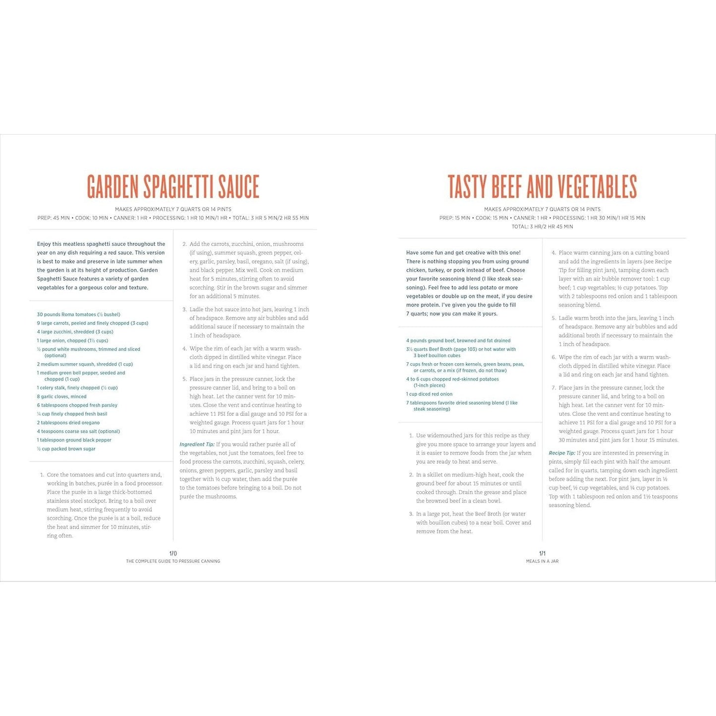 The Complete Guide to Pressure Canning: Everything You Need to Know to Can Meats, Vegetables, Meals in a Jar, and More (Spiral Bound)