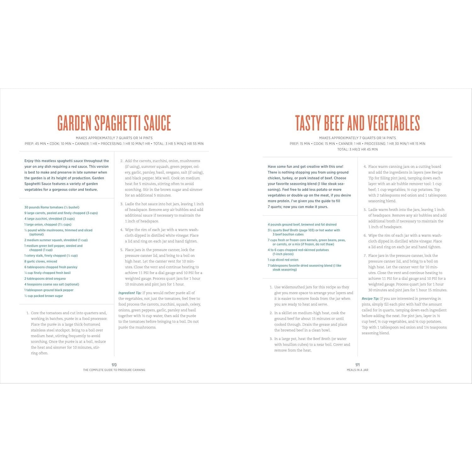 The Complete Guide to Pressure Canning: Everything You Need to Know to Can Meats, Vegetables, Meals in a Jar, and More (Spiral Bound)