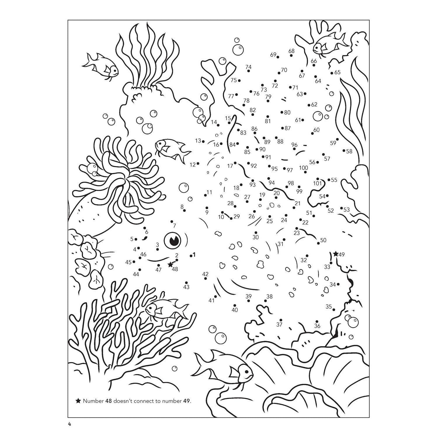 Under the Sea Dot-To-Dot Fun!: Count from 1 to 101