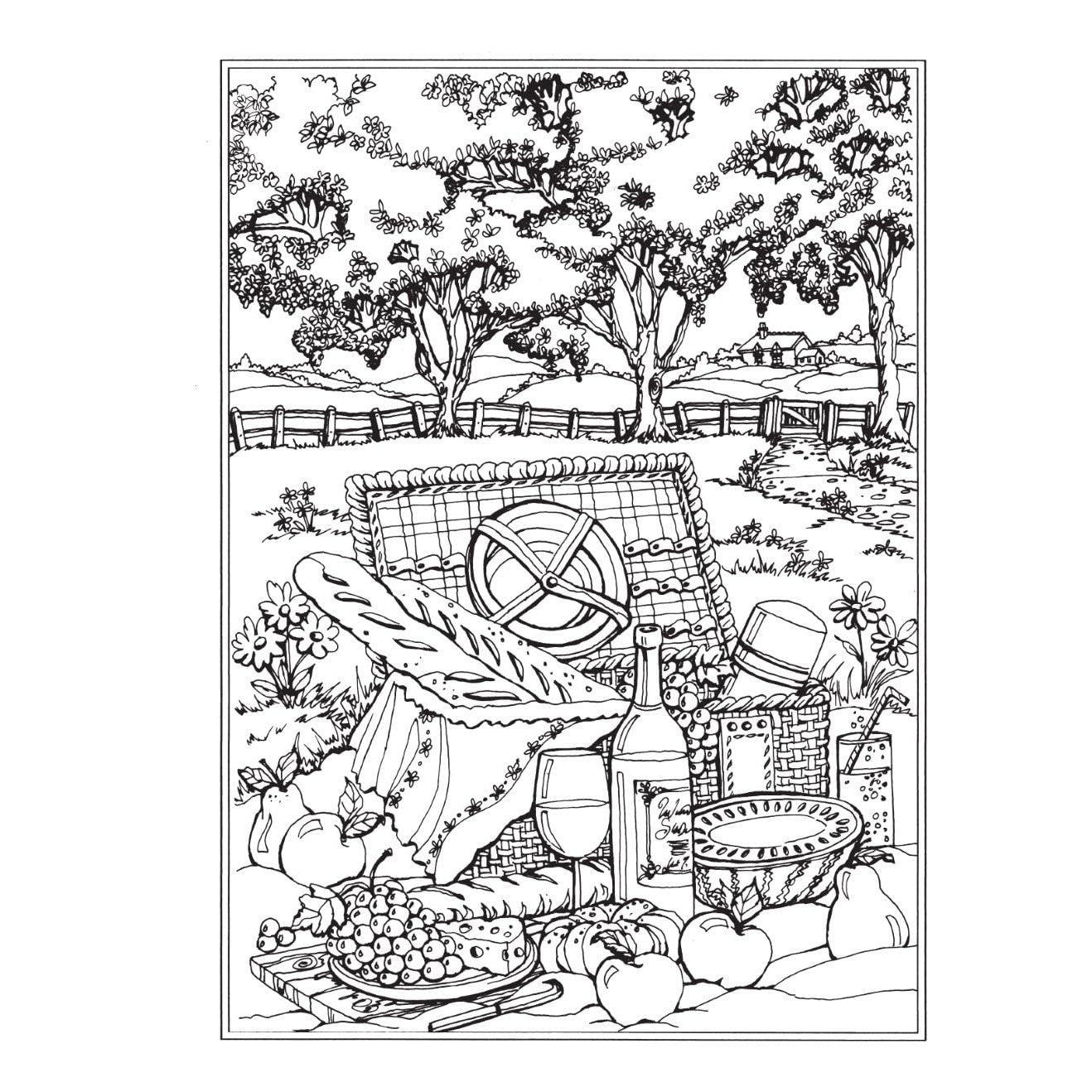 Creative Haven Spring Scenes Coloring Book