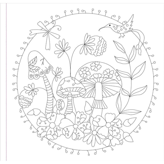 Mushrooms Adult Coloring Book (31 One-Sided Designs on Thick Paper)