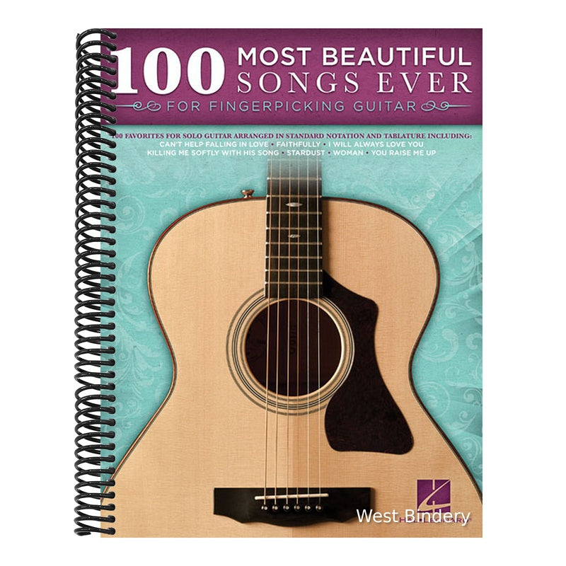 100 Most Beautiful Songs Ever Fingerpicking Guitar Songbook with Tablature and Standard Notation Timeless Classics Across Genres Solo Guitar Arrangeme