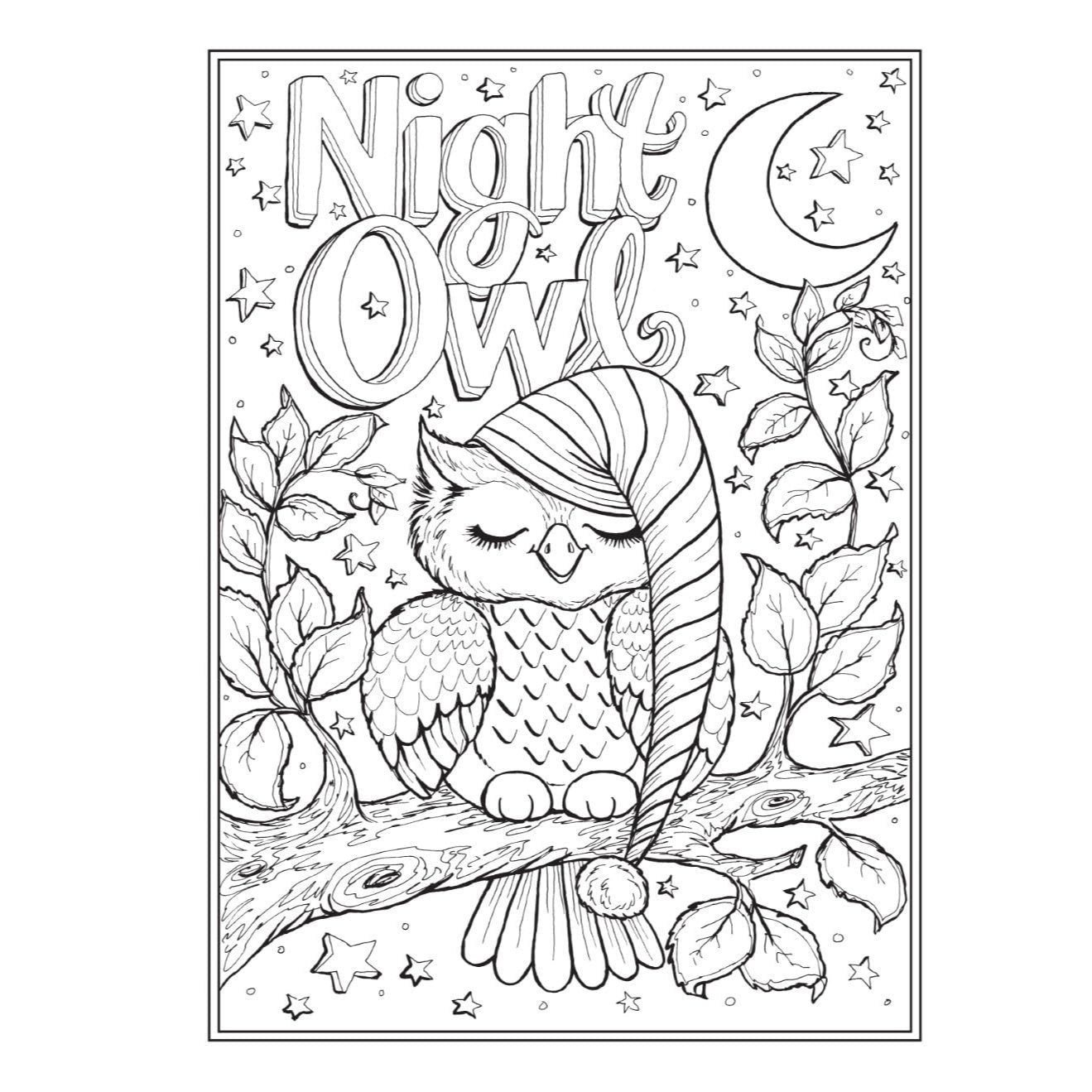 Creative Haven Owldorable Coloring Book