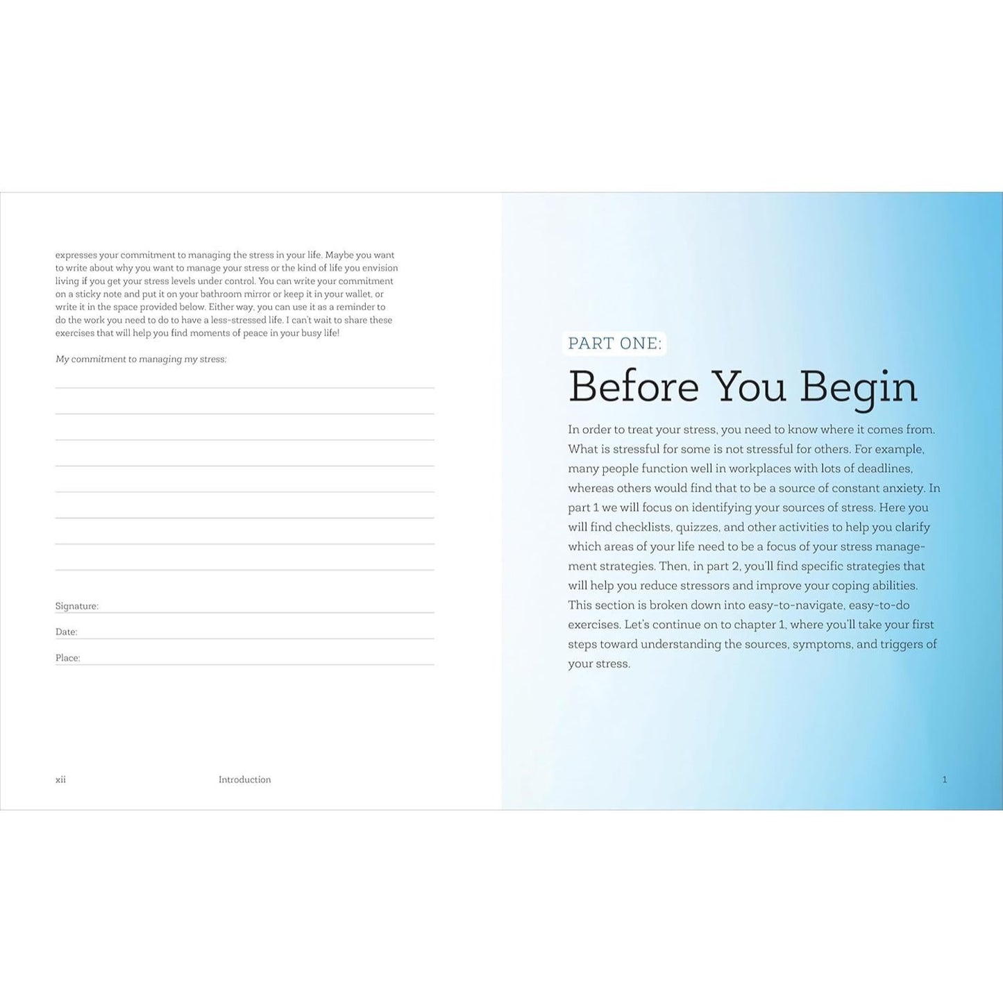 The Stress Management Workbook: De-Stress in 10 Minutes or Less