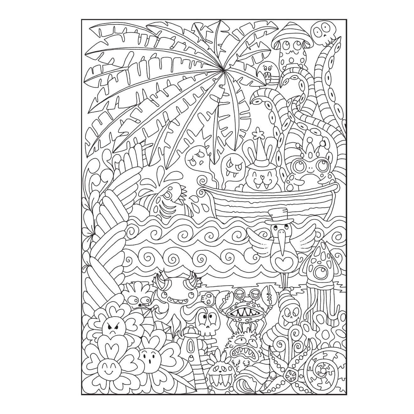 Creative Haven Haunted! Coloring Book: A World of Creepy and Cute