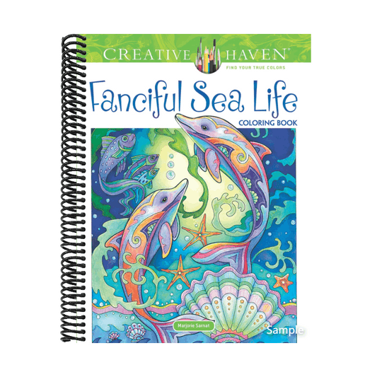 Creative Haven Fanciful Sea Life Coloring Book (Spiral Bound)
