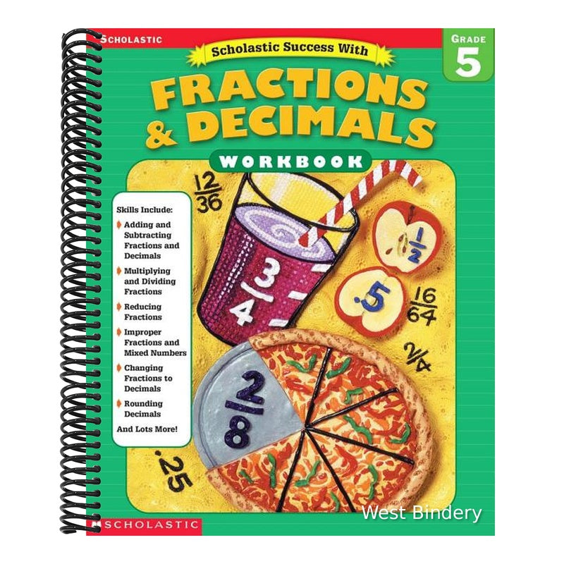Scholastic Success With: Fractions & Decimals Workbook: Grade 5