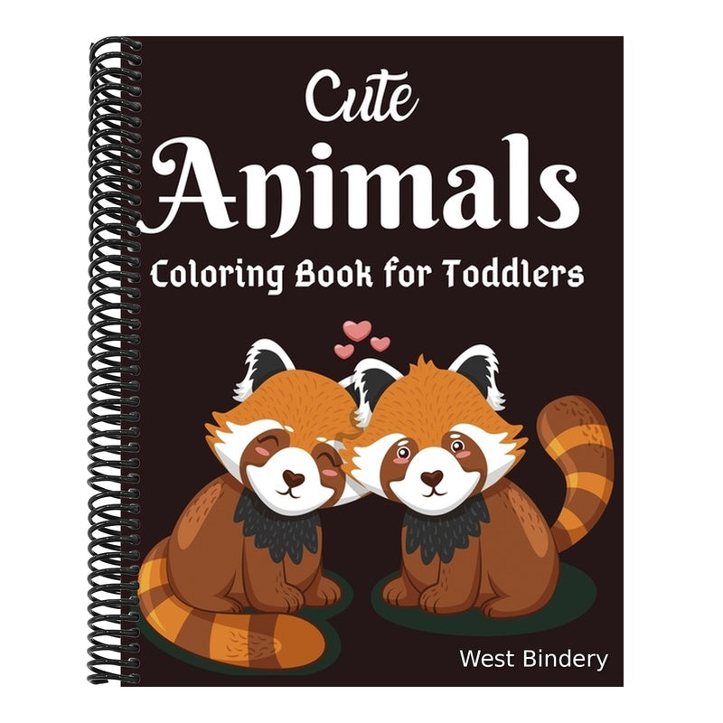 Cute Animals Coloring Book for Toddlers: Awesome Animals Coloring Books For Toddlers Aged 6+