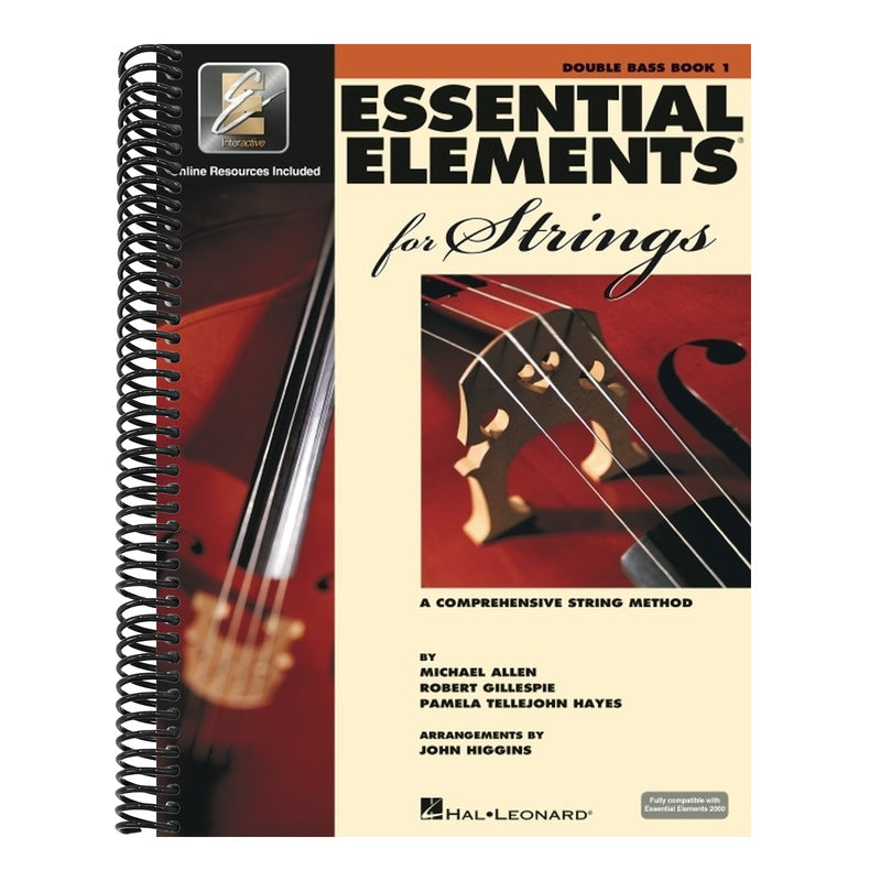 Essential Elements for Strings Double Bass Book 1 W/Eei Beginner Bass Method Book with Online Le [With CD (Audio)]