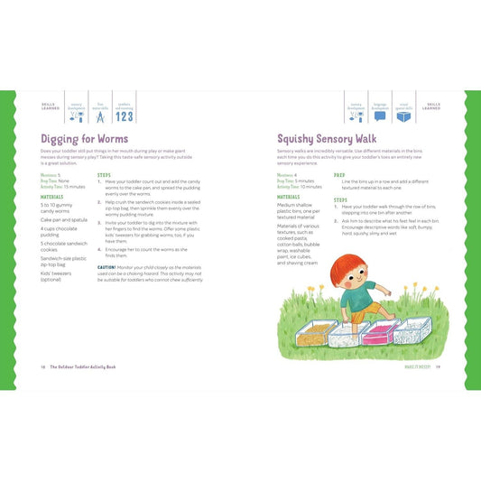The Outdoor Toddler Activity Book: 100+ Fun Early Learning Activities for Outside Play (Toddler Activity Books)
