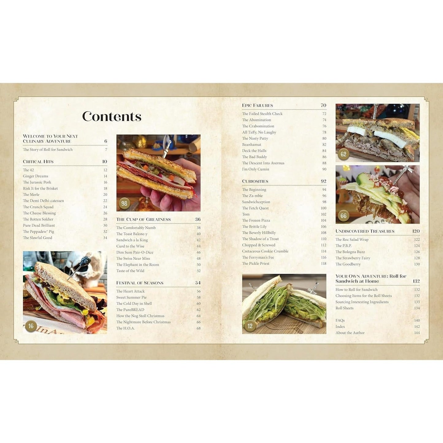 Roll for Sandwich(r) Cookbook for Gaming Enthusiasts and Adventurous Eaters: Go on a Mealtime Quest with the Roll of the Dice!
