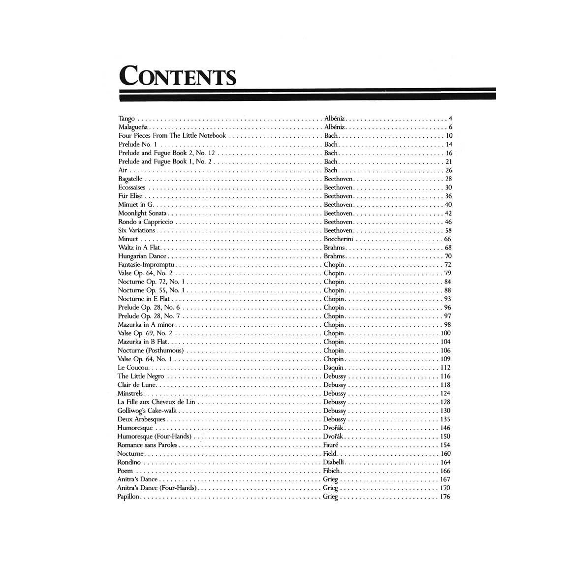 The Library of Piano Classics - Piano Sheet Music Book - Classical Piano Book