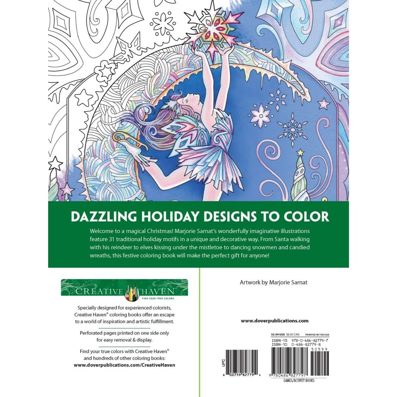 Creative Haven Creative Christmas Coloring Book