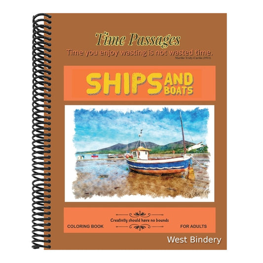 Ships and Boats Coloring Book for Adults: Unique New Series of Design Originals Coloring Books for Adults, Teens, Seniors