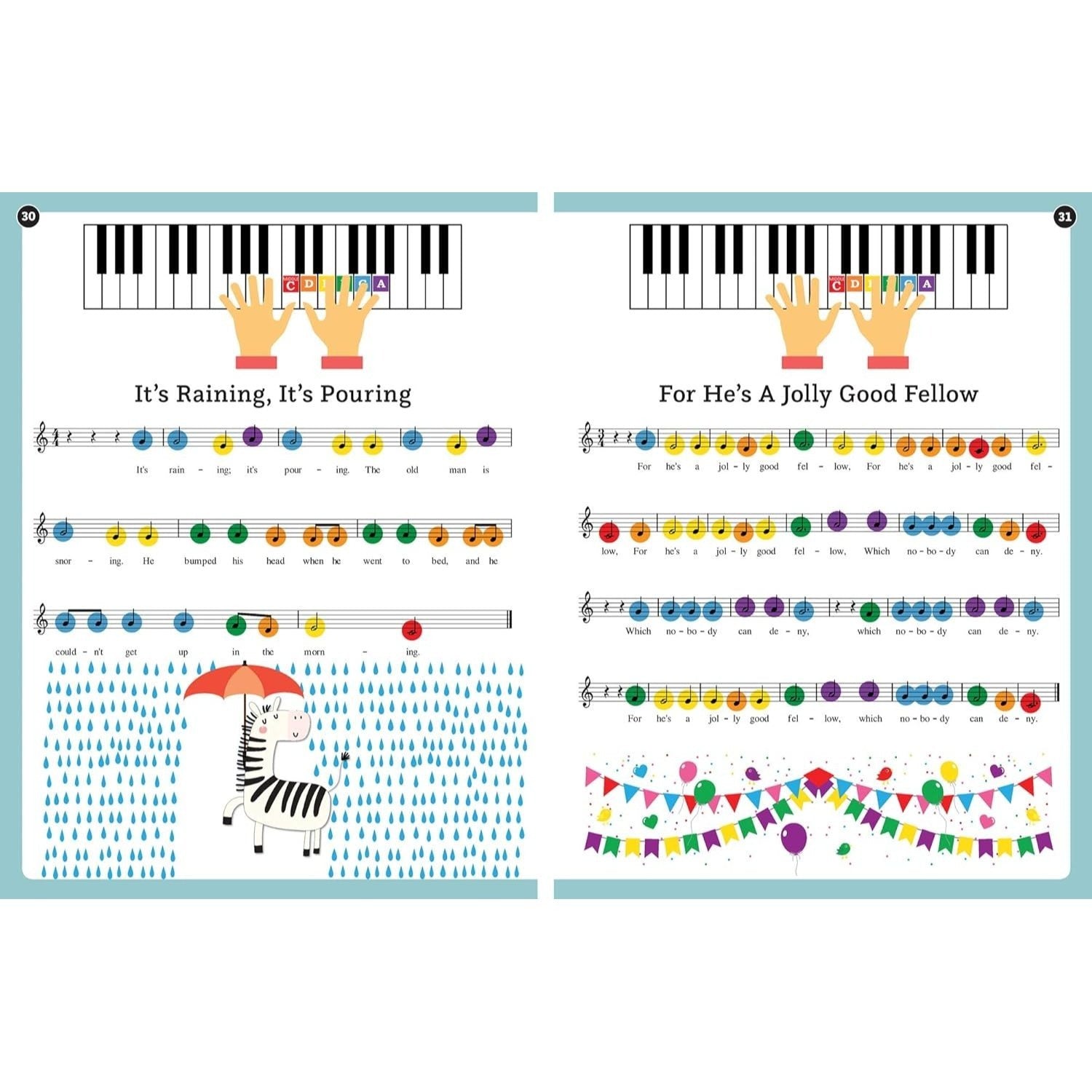 Play It! Children's Songs (Level 1): A Superfast Way to Learn Awesome Songs on Your Piano or Keyboard (Play It!) (Spiral Bound)
