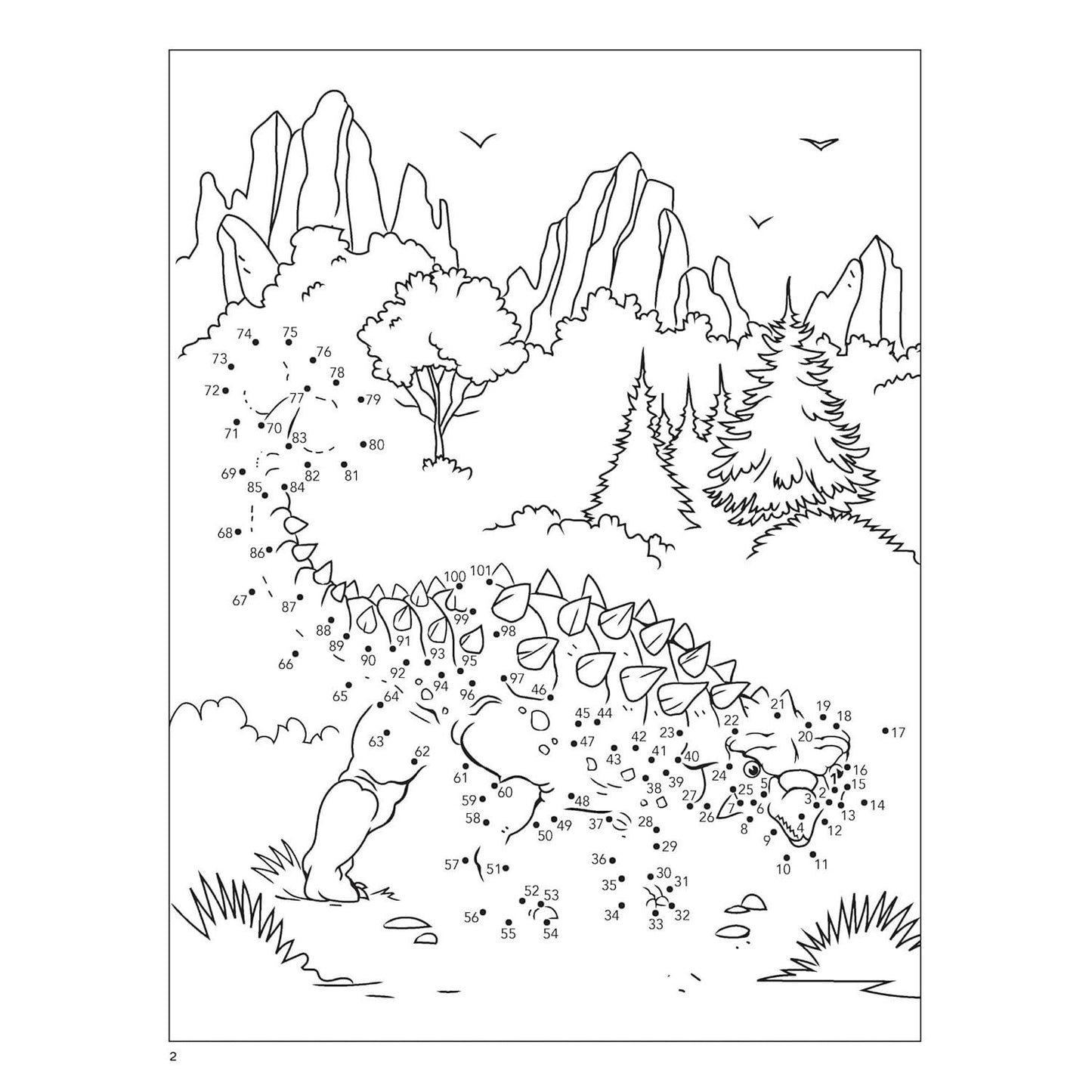 Dinosaurs & Prehistoric Animals Dot-To-Dot Fun!: Count from 1 to 101