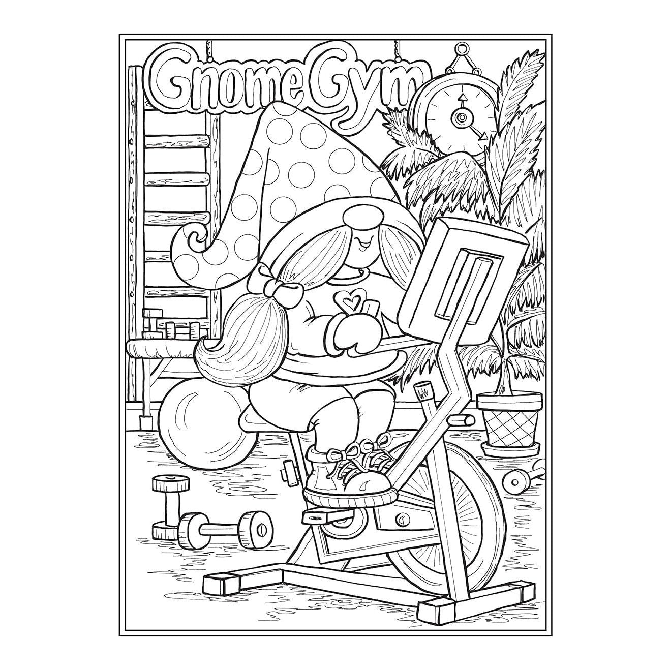 Gnomes at Home Coloring Book