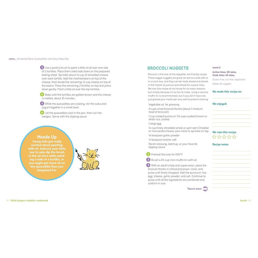 Little Helpers Toddler Cookbook: Healthy, Kid-Friendly Recipes to Cook Together (Spiral Bound)