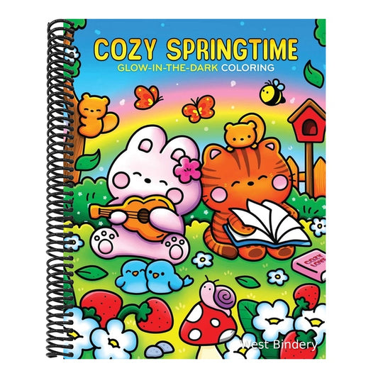 Cozy Springtime Glow-In-The-Dark Coloring