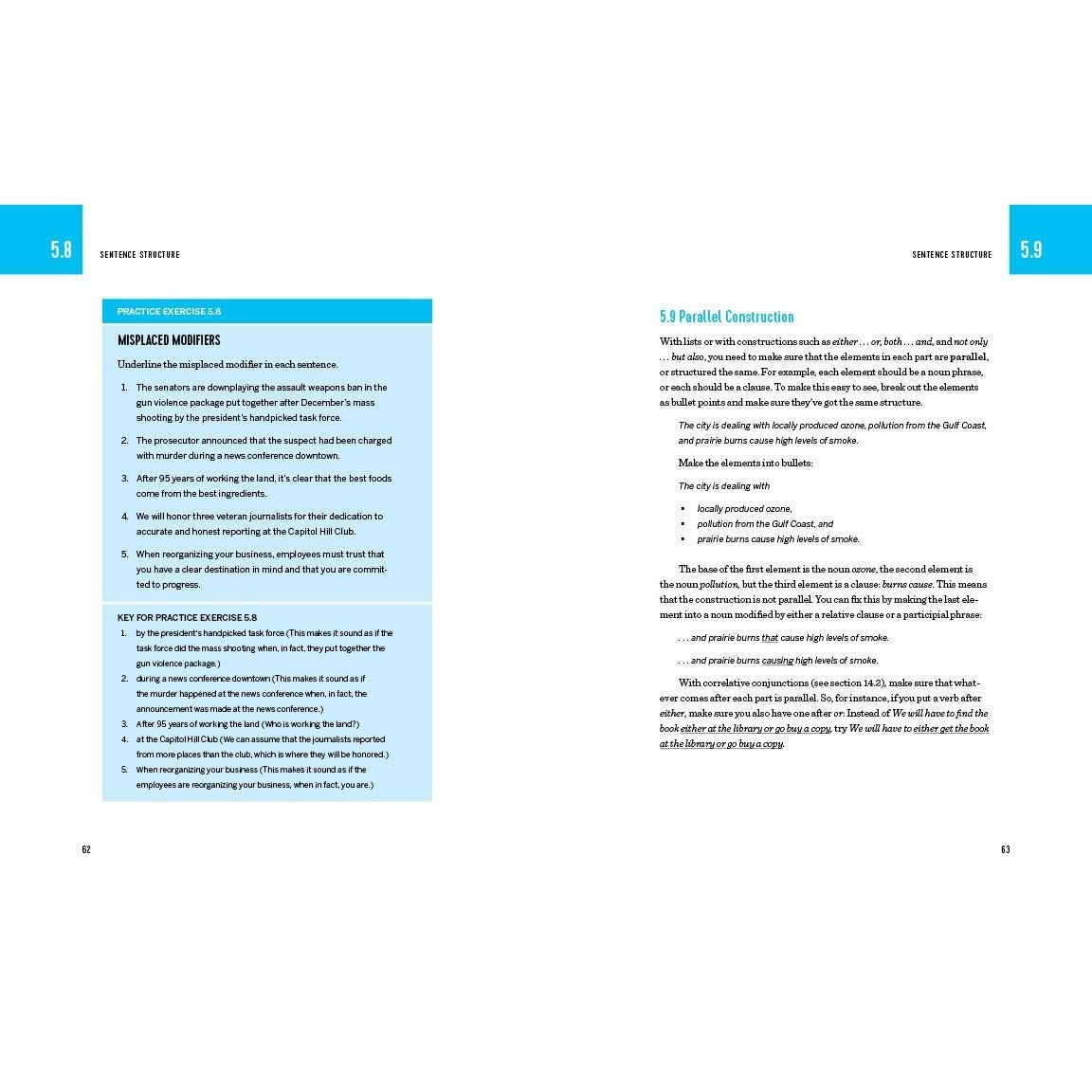 The Perfect English Grammar Workbook: Simple Rules and Quizzes to Master Today's English (Spiral Bound)