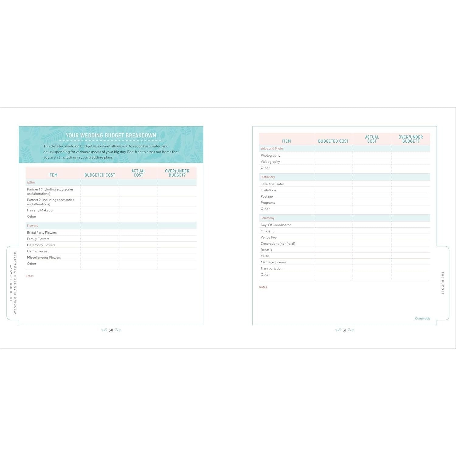 The Budget-Savvy Wedding Planner & Organizer: Checklists, Worksheets, and Essential Tools to Plan the Perfect Wedding on a Small Budget (Spiral Bound)