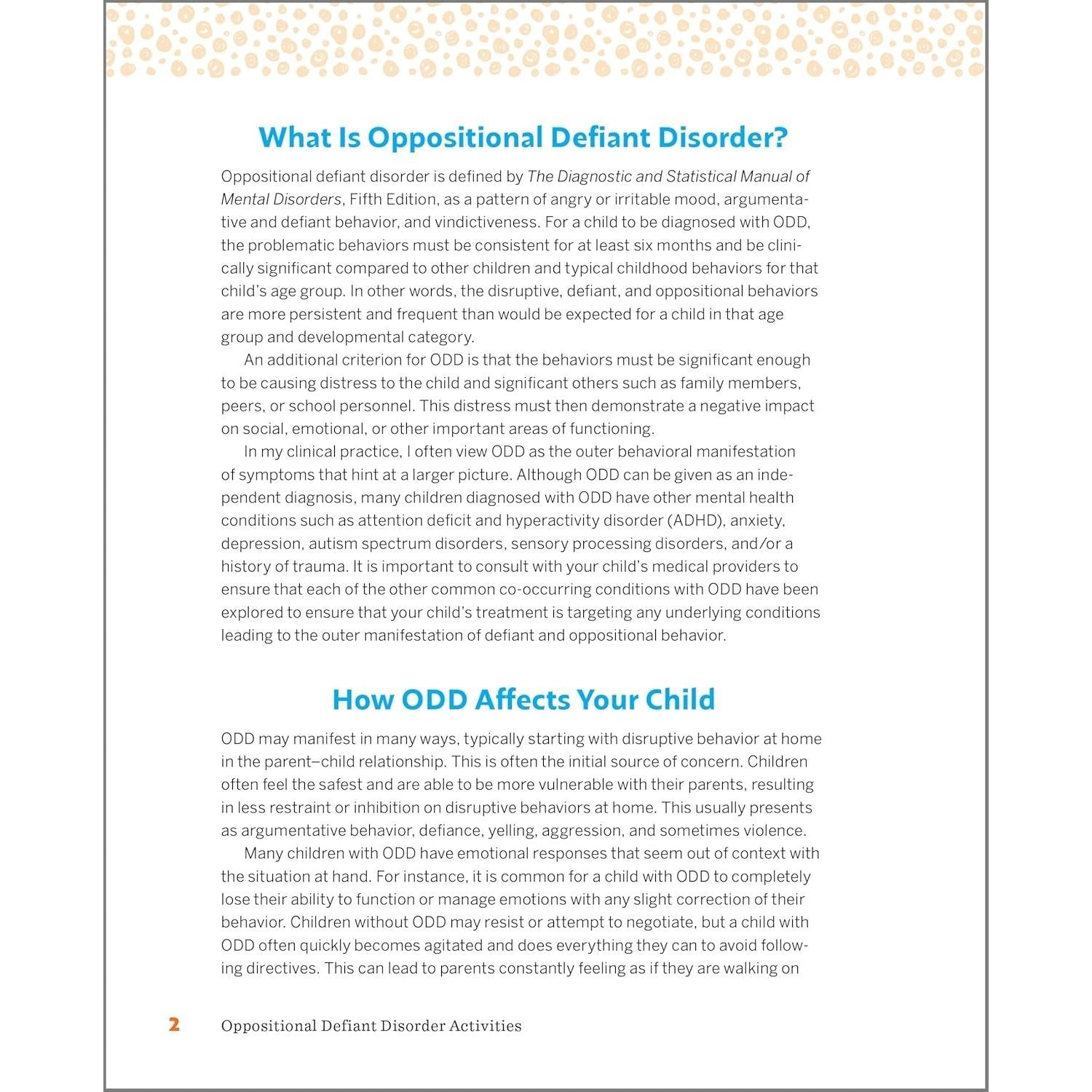Oppositional Defiant Disorder Activities: 100 Exercises Parents and Kids Can Do Together to Improve Behavior, Build Self-Esteem, and Foster Connection (Spiral Bound)