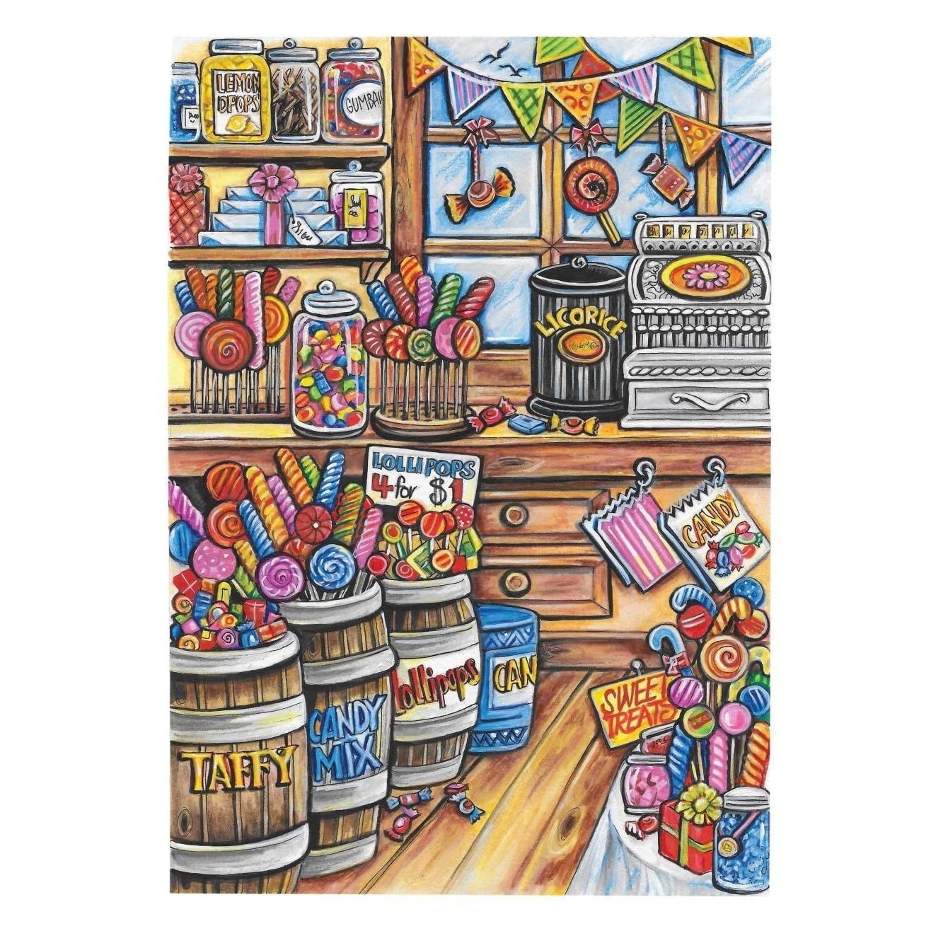 Creative Haven Main Street Coloring Book