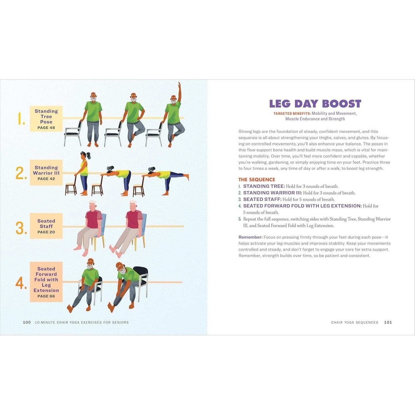 10-Minute Chair Yoga Exercises for Seniors: 40 Poses to Build Strength and Flexibility for Fall Prevention
