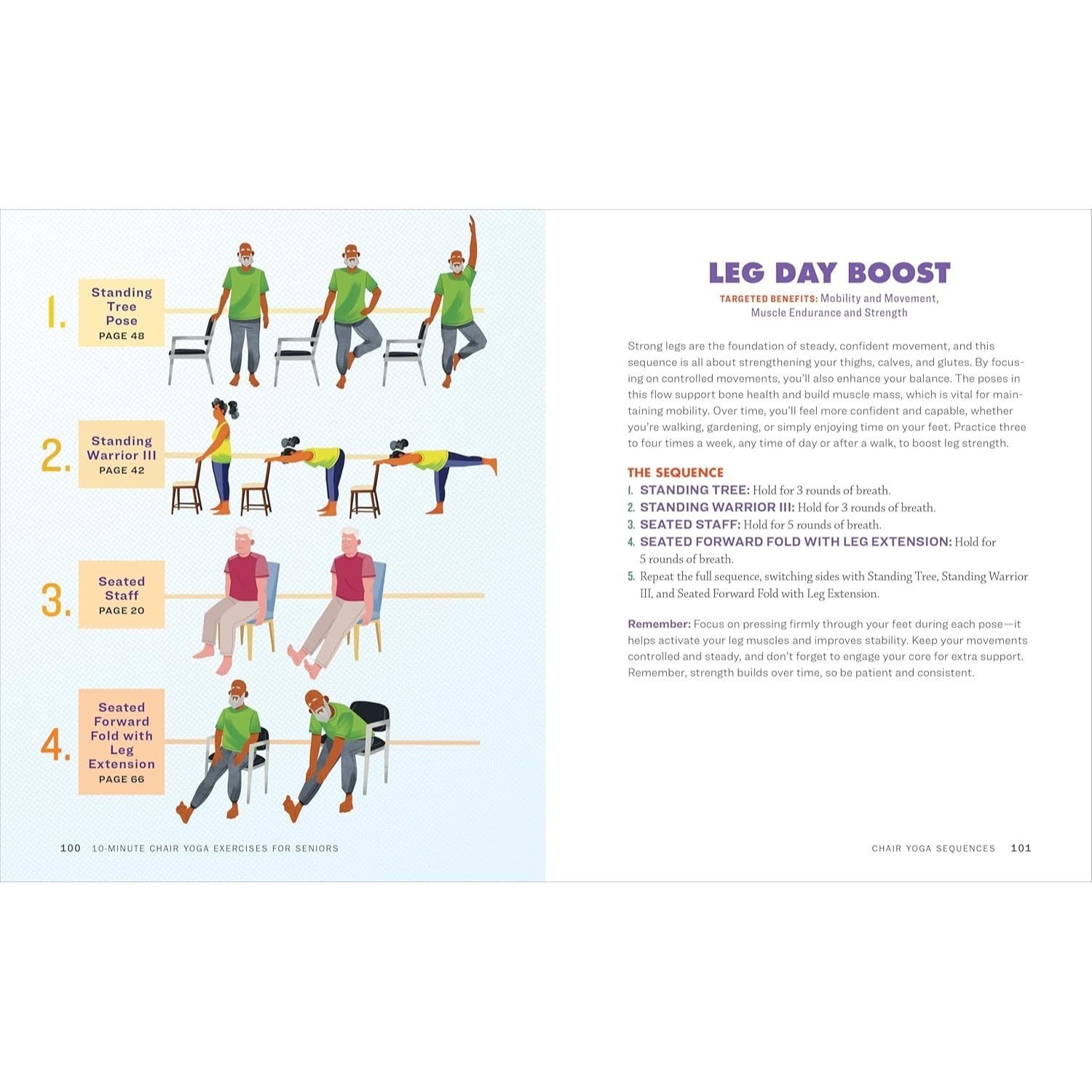 10-Minute Chair Yoga Exercises for Seniors: 40 Poses to Build Strength and Flexibility for Fall Prevention