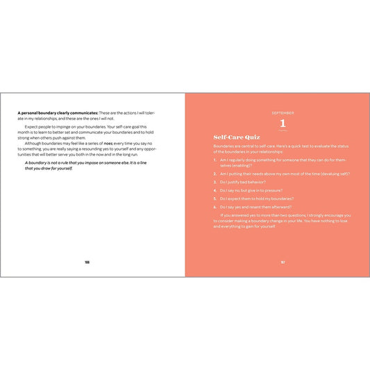 A Year of Self-Care: Daily Practices and Inspiration for Caring for Yourself (Year of Daily Reflections) (Spiral Bound)